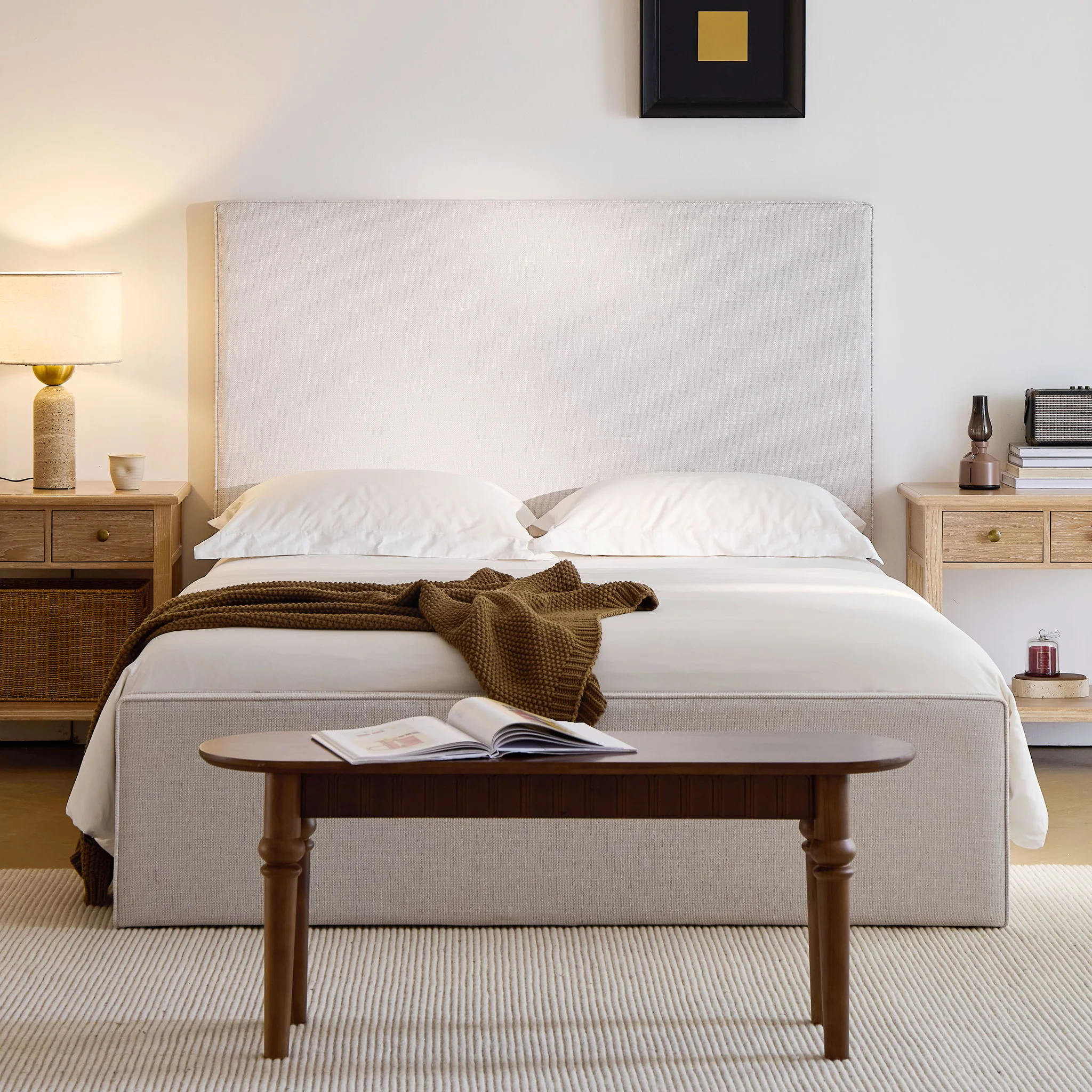 Lucas - Tall Headboard Upholstered Bed - Image 24