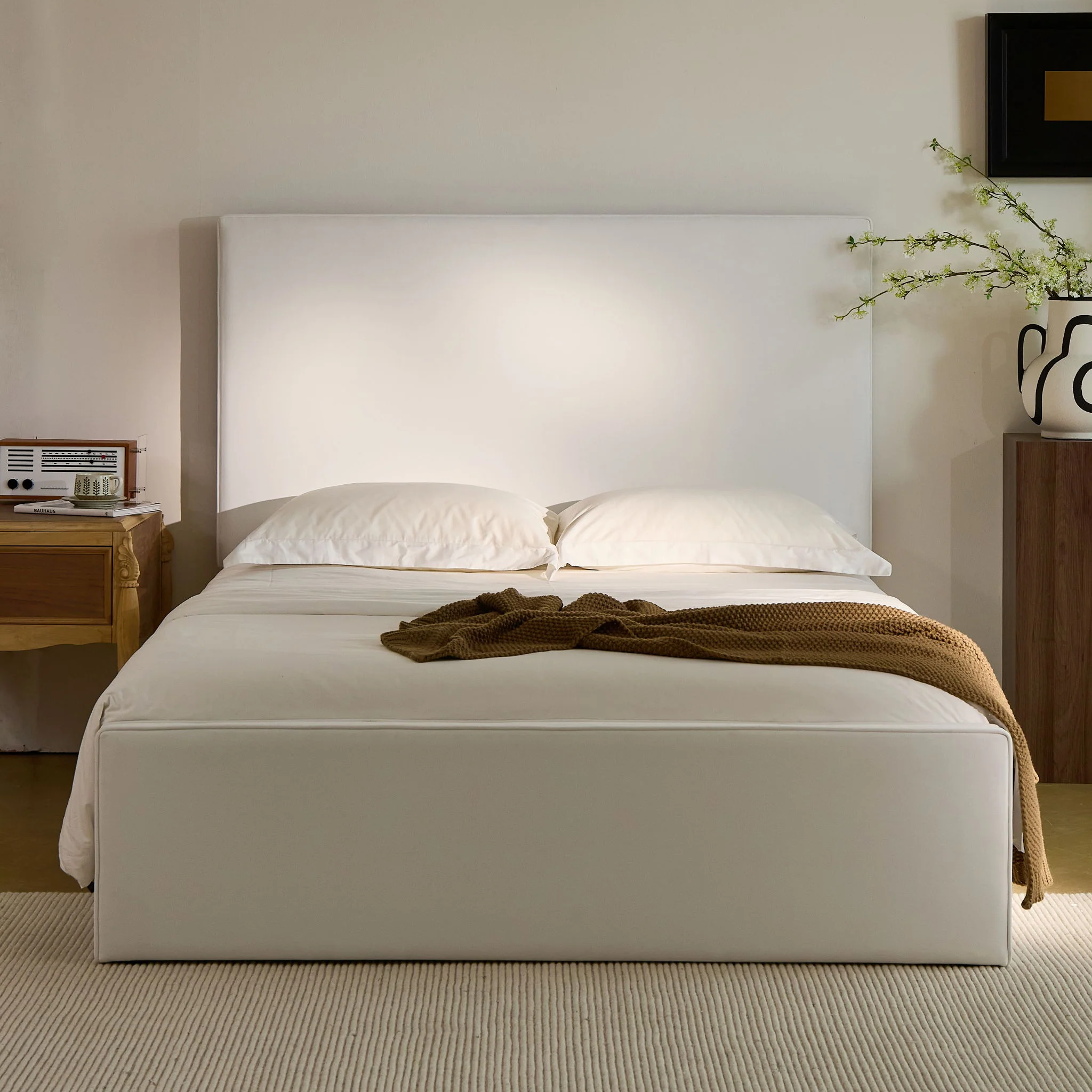 Lucas - Tall Headboard Upholstered Bed - Image 26