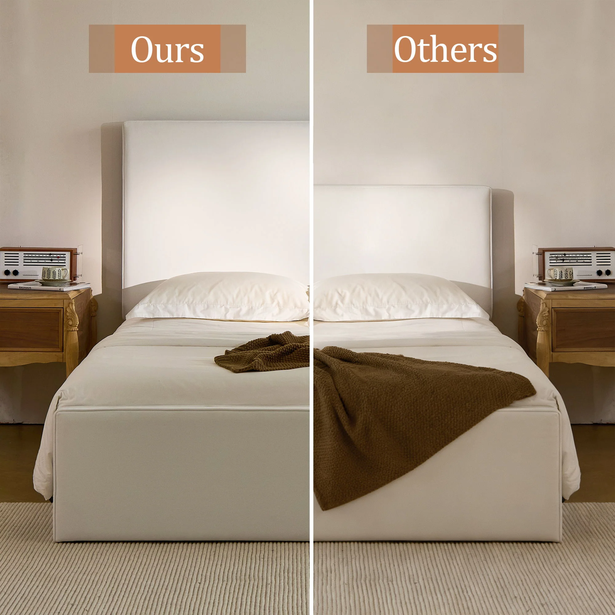Lucas - Tall Headboard Upholstered Bed - Image 7
