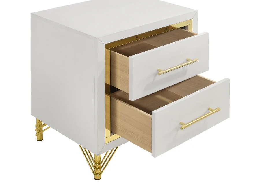 Lucia - 2-Drawer Nightstand - White - Image 19