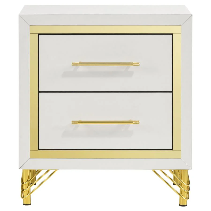 Lucia - 2-Drawer Nightstand - White - Image 5
