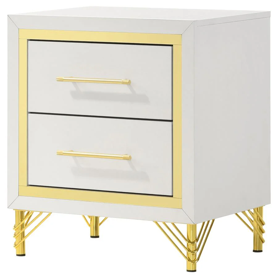 Lucia - 2-Drawer Nightstand - White - Image 7
