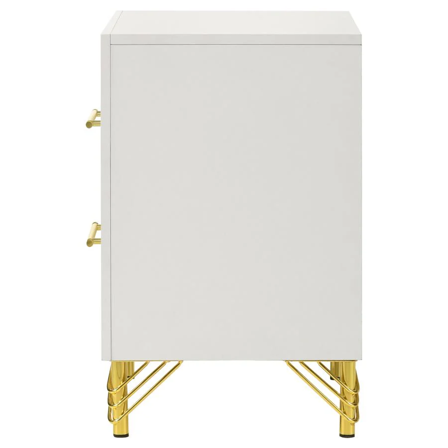 Lucia - 2-Drawer Nightstand - White - Image 9