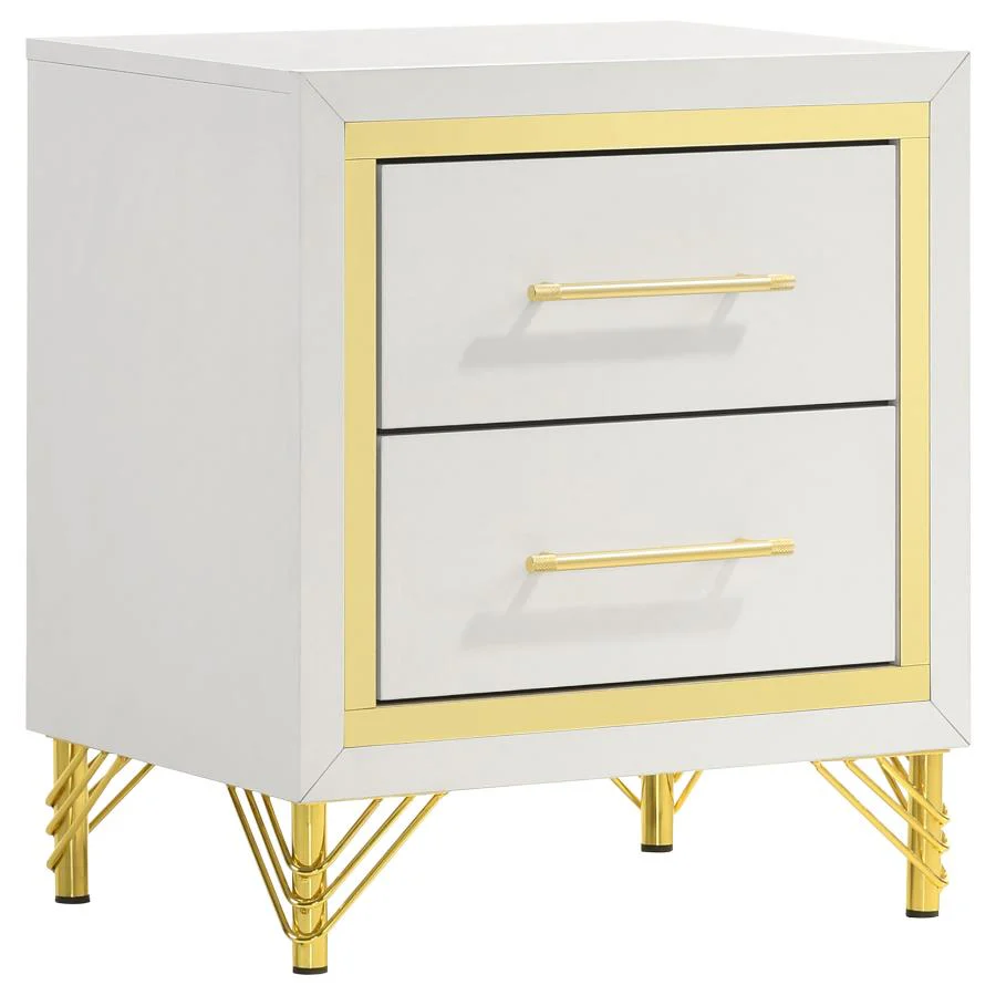 Lucia - Bedroom Set With Upholstered Wingback Panel Bed - Image 35