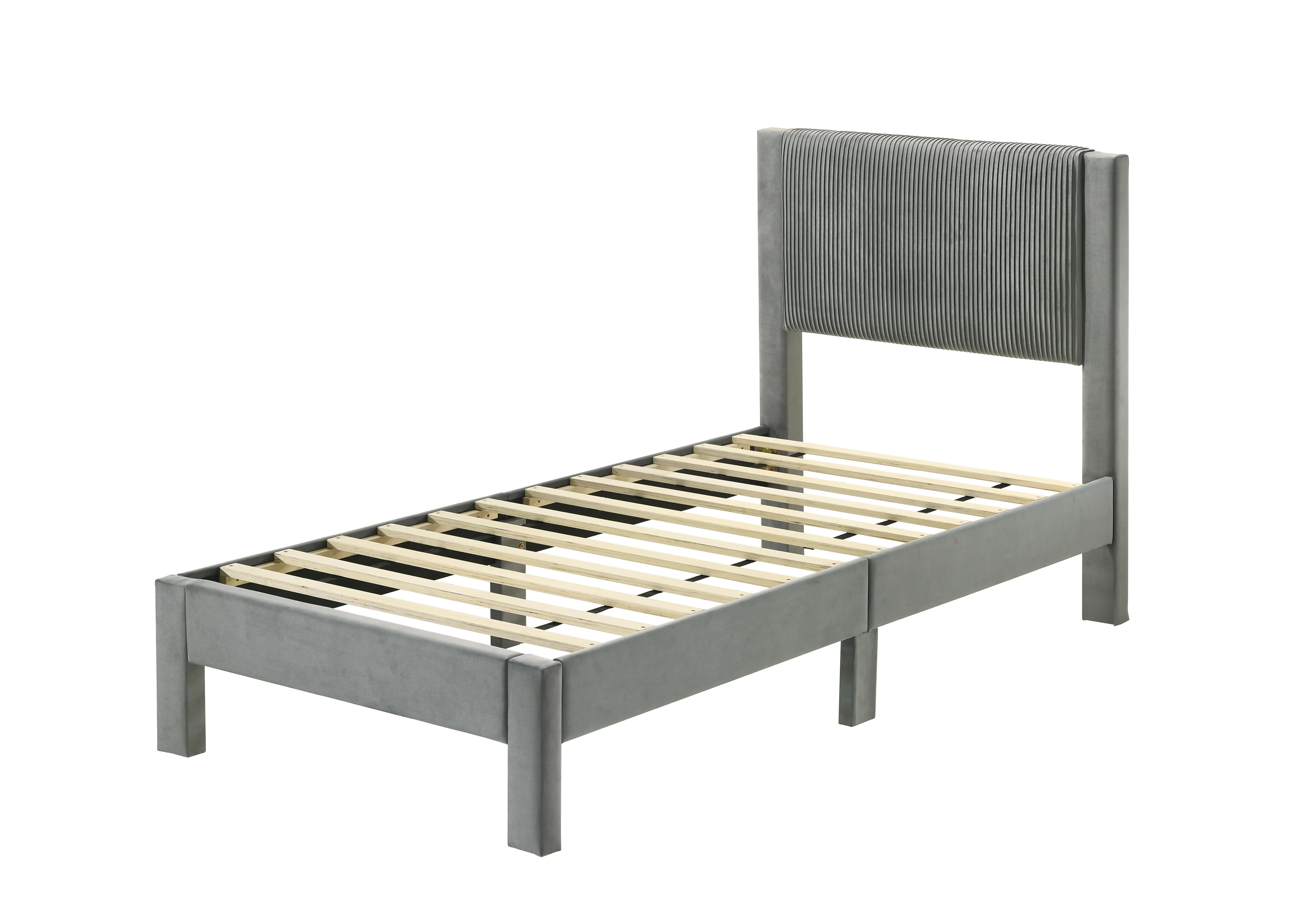 Lucia Bed Light Grey - Image 5