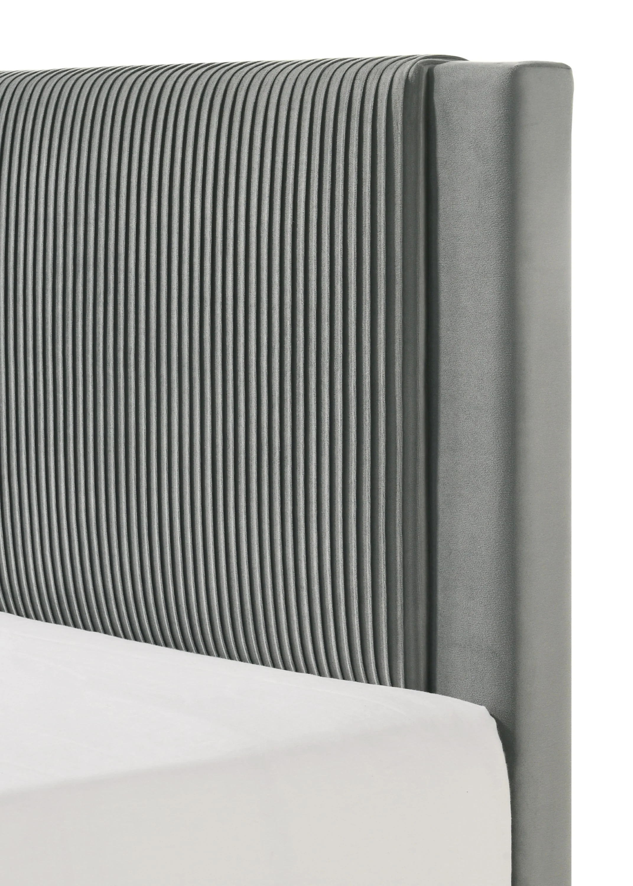Lucia Bed Light Grey - Image 6