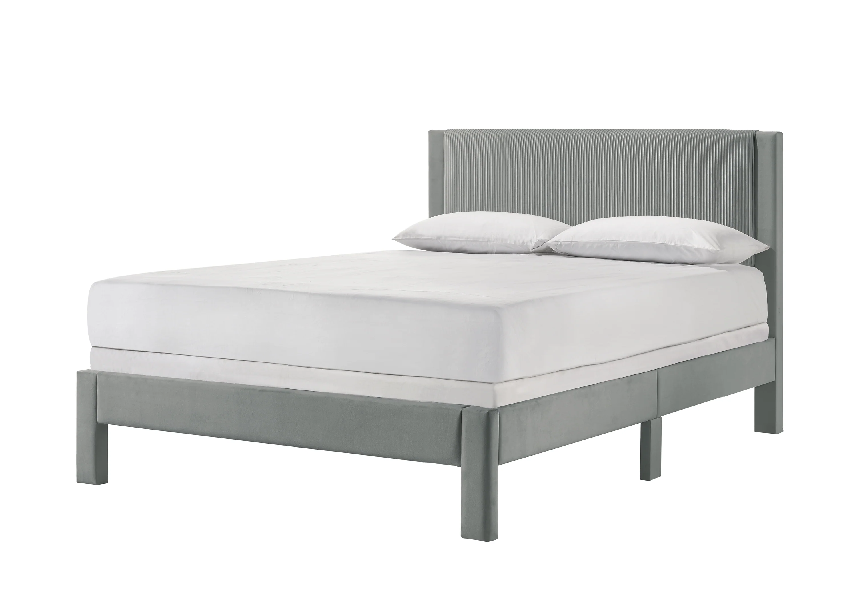 Lucia Bed Light Grey - Image 7