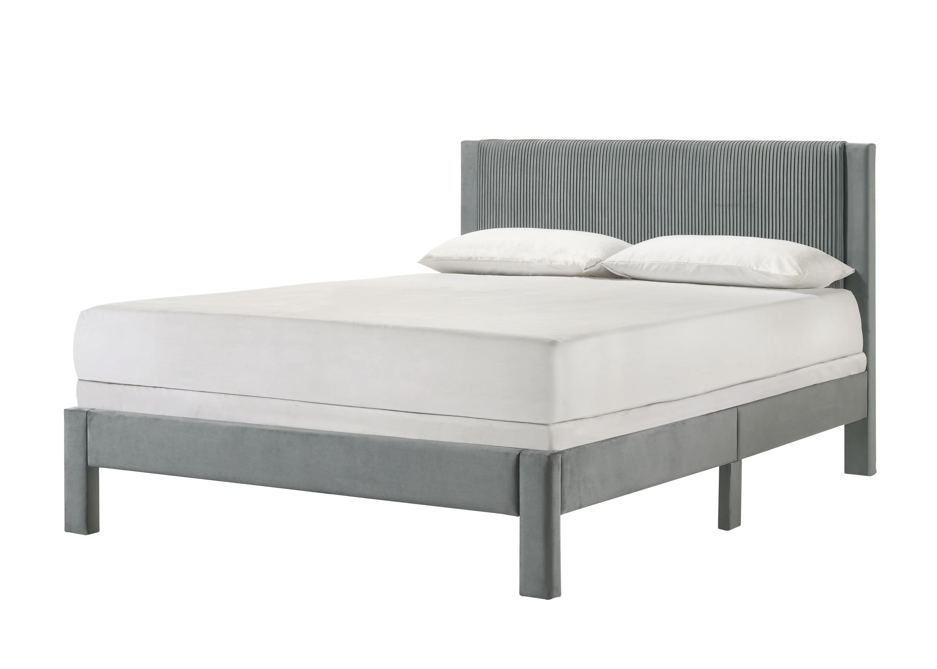 Lucia Bed Light Grey - Image 8