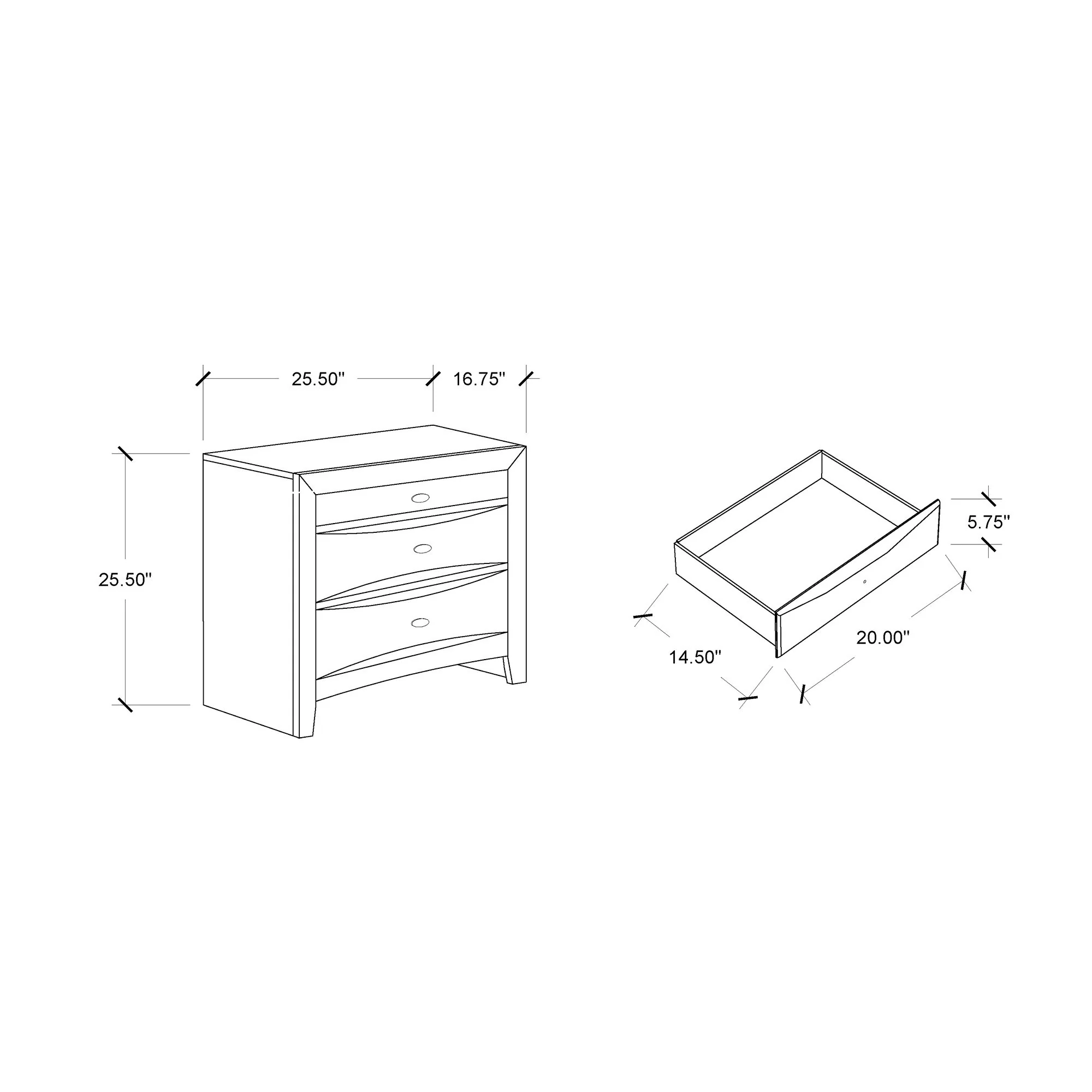 Lucille - 5 Piece Bedroom Set With Storage Drawers And Bookcase Headboard - Image 8