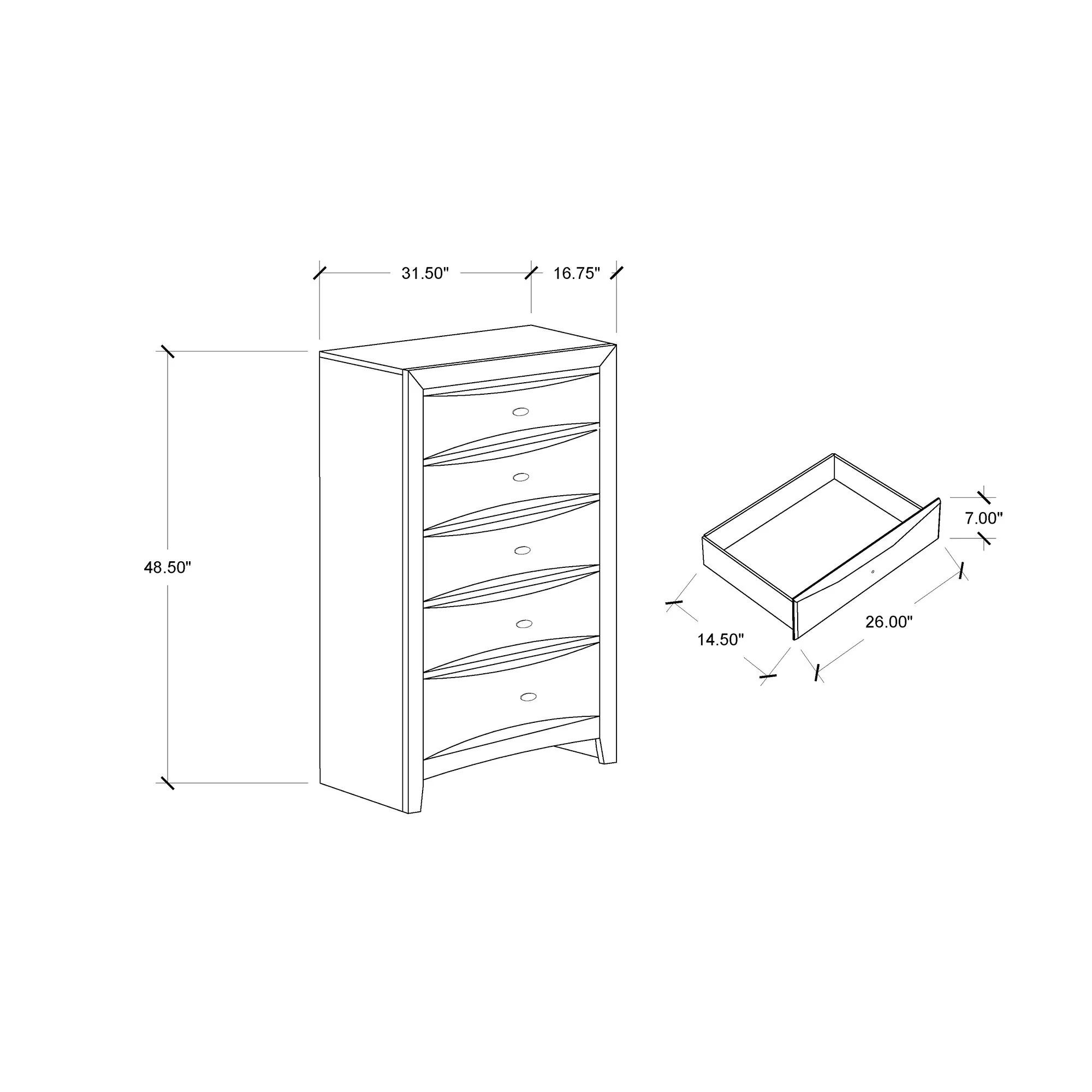 Lucille - Chest With Spacious Drawers - Image 5