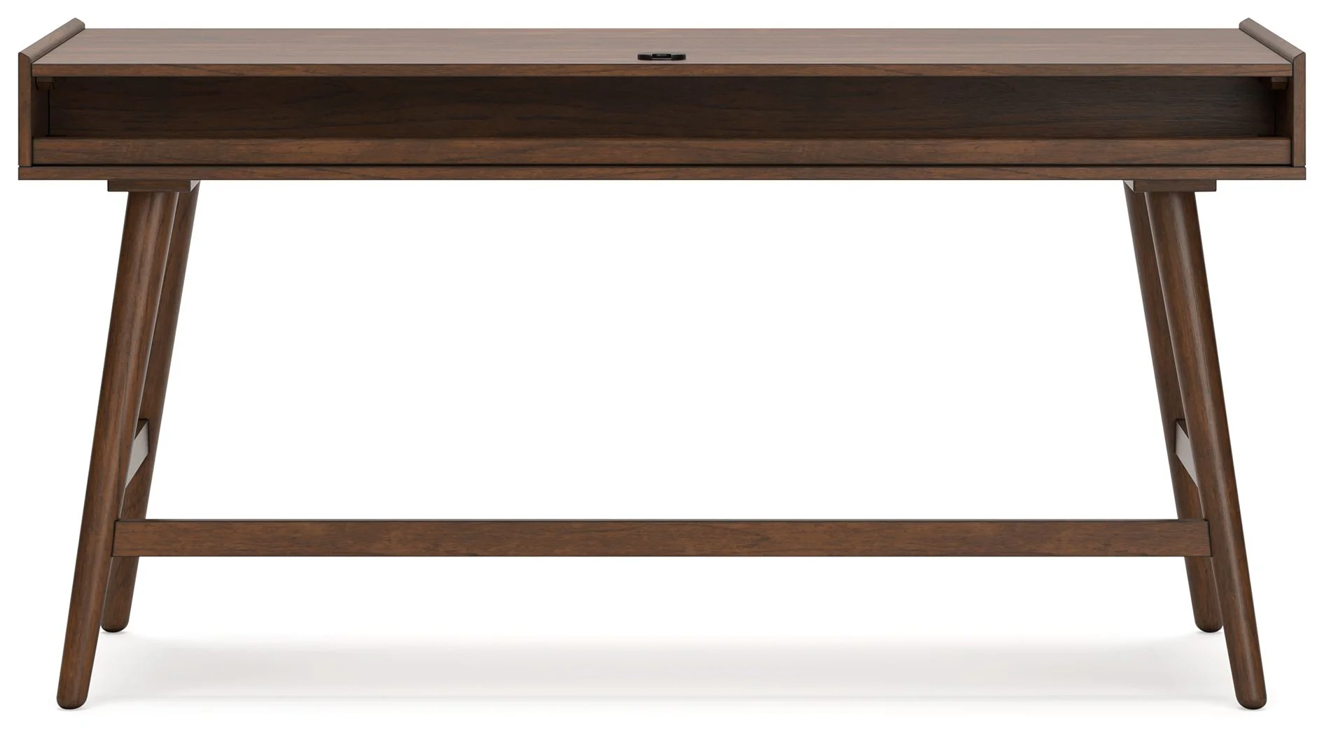 Lyncott - 3 Pc. - Home Office Desk, Chair, Bookcase - Brown - Image 8