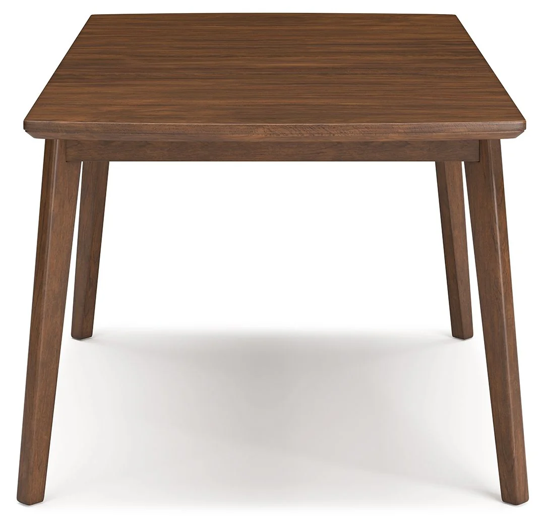 Lyncott - Rectangular Dining Room Butterfly Extension Table - Brown - Image 6