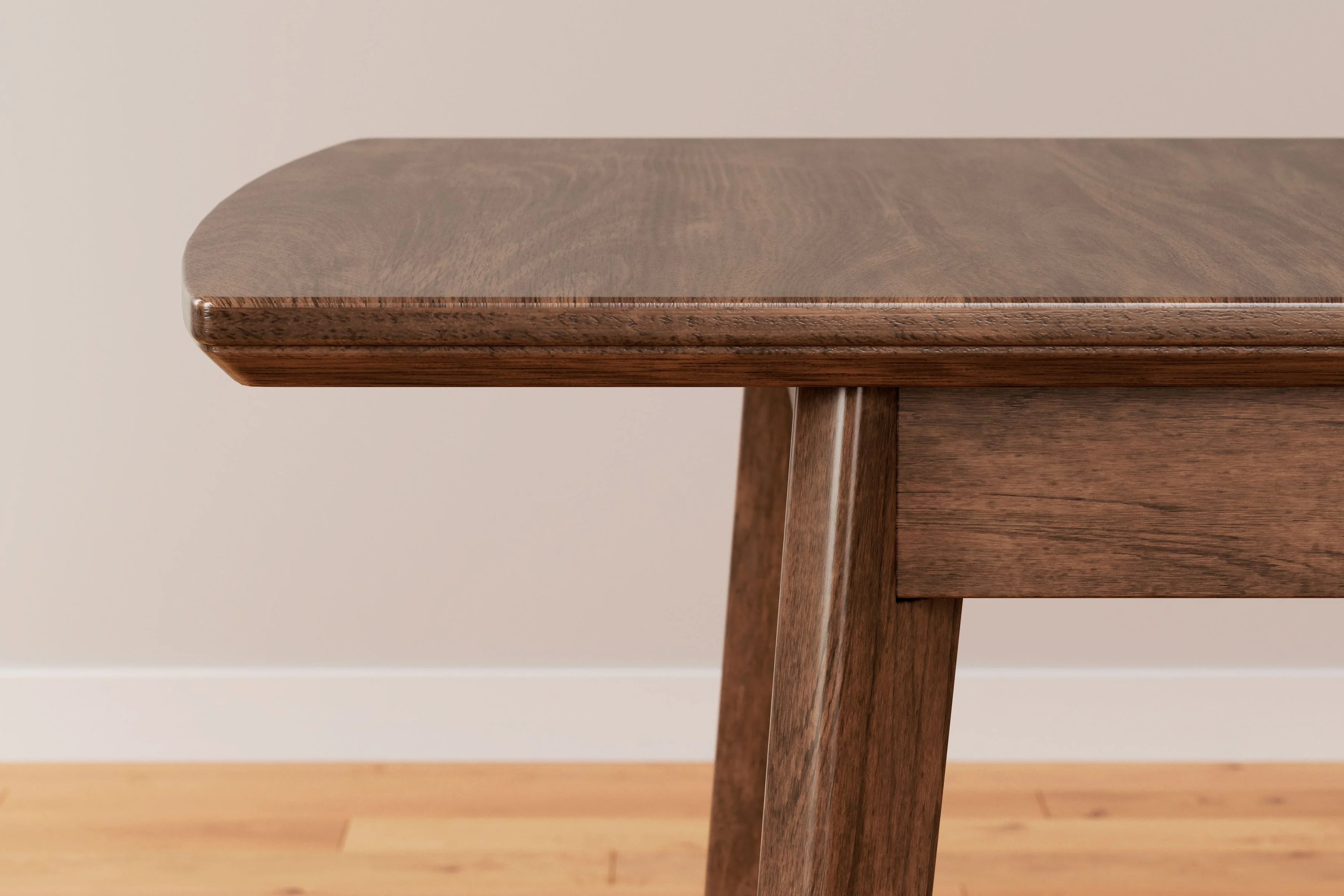 Lyncott - Rectangular Dining Room Butterfly Extension Table - Brown - Image 9