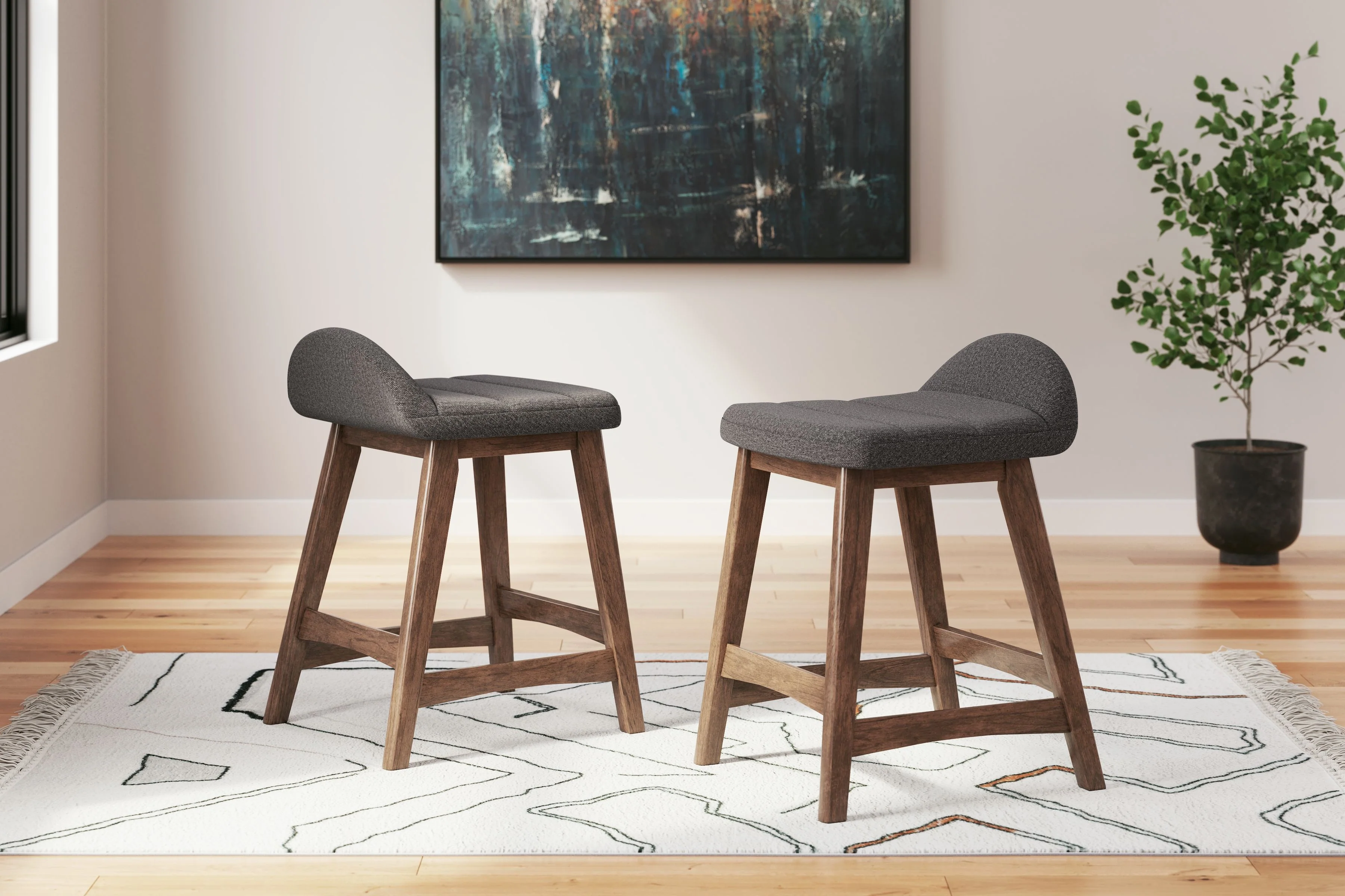 Lyncott - Upholstered Barstool (Set of 2) - Image 3