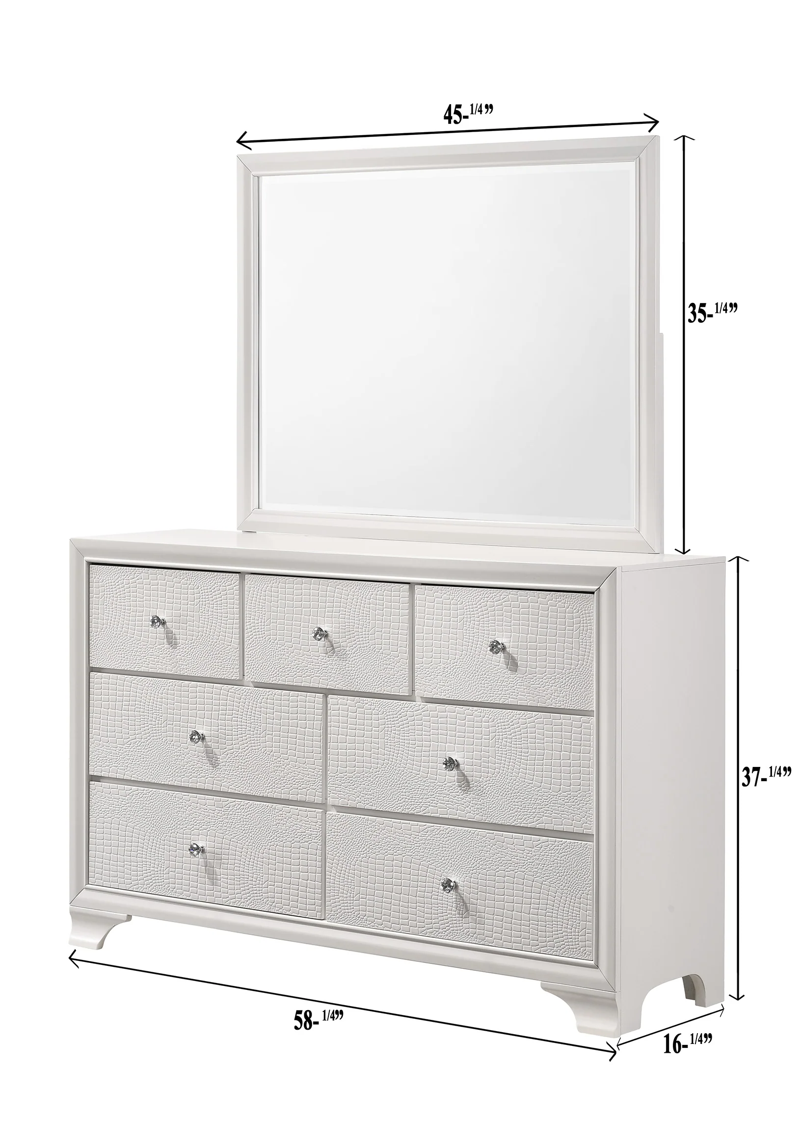 Lyssa Dresser Mirror Frost - Image 2