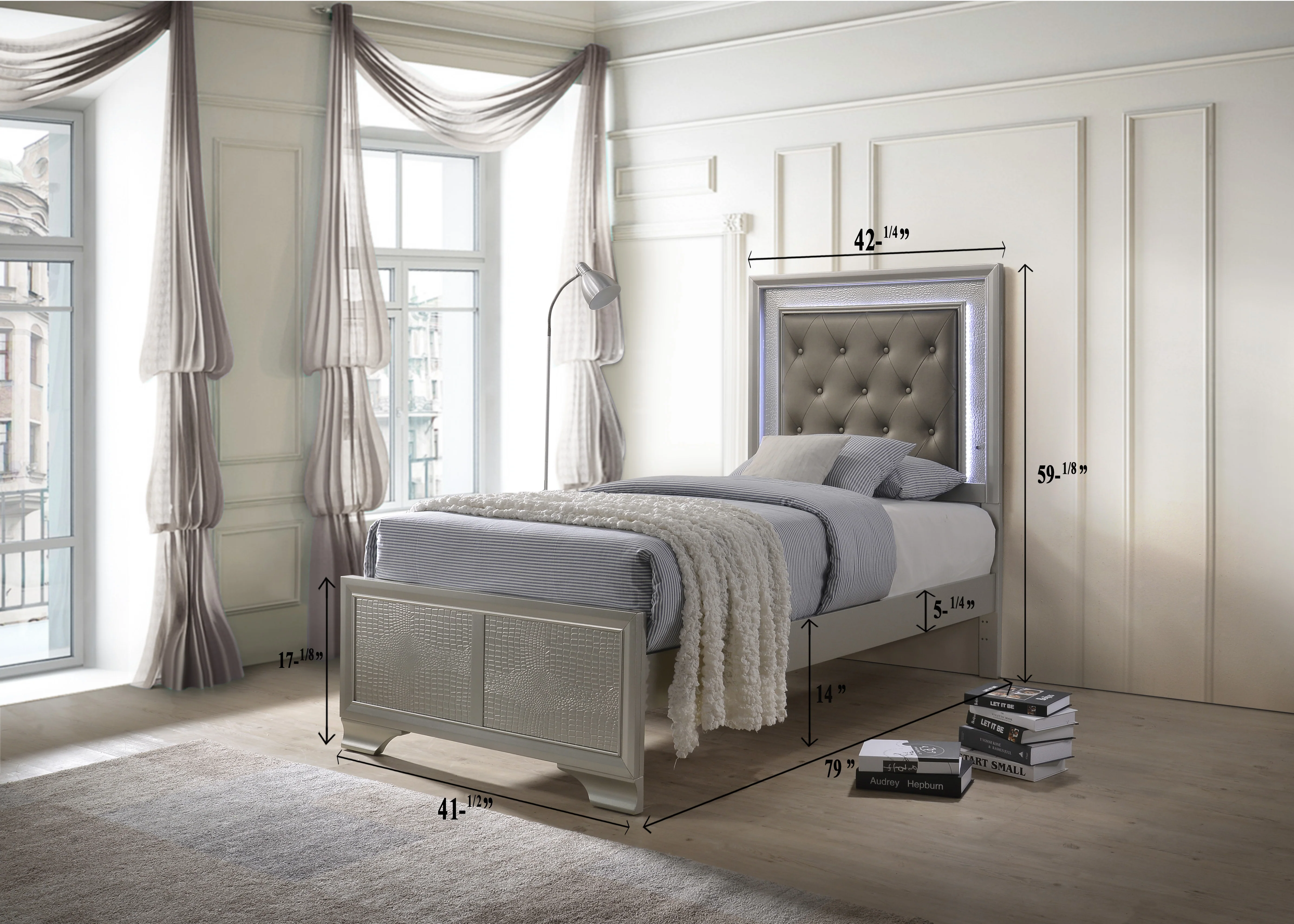 Lyssa Led Bed - Image 2