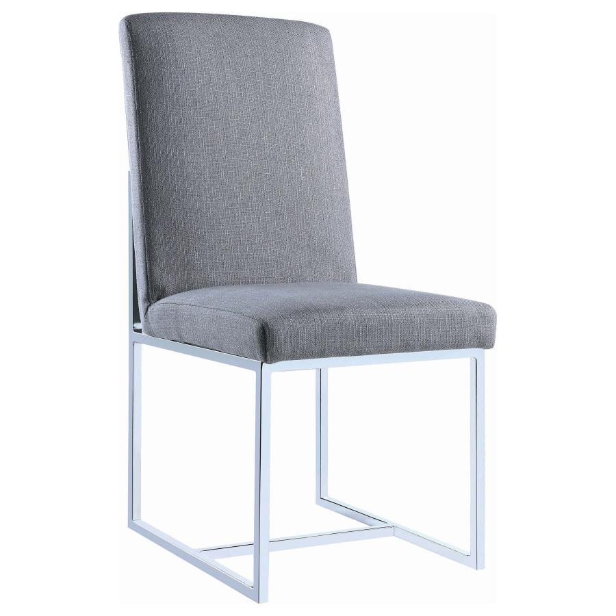 Mackinnon - Upholstered Dining Side Chair (Set of 2) - Gray - Image 3