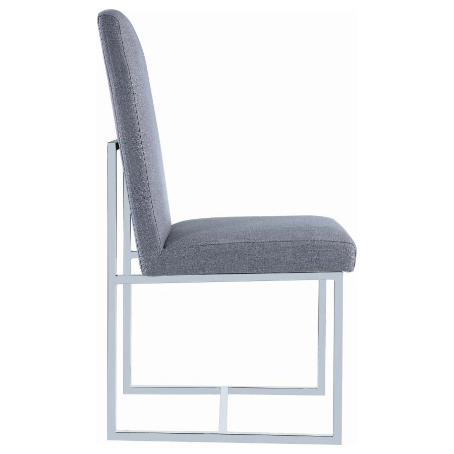 Mackinnon - Upholstered Dining Side Chair (Set of 2) - Gray - Image 9