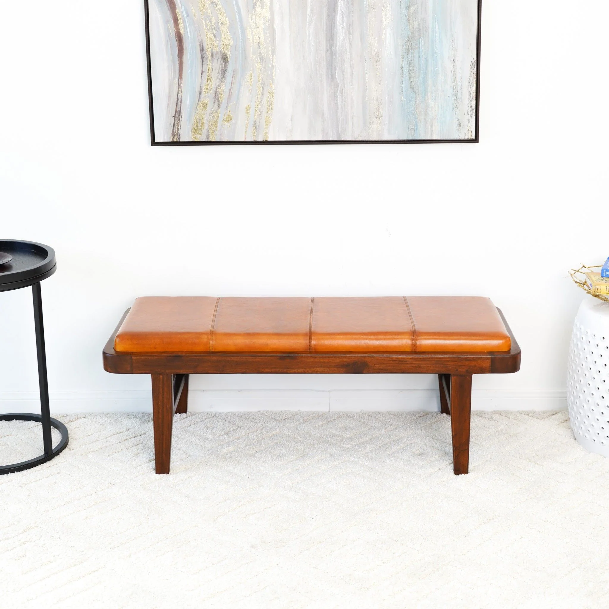 Maddox - Bench - Rustic / Tan - Image 10