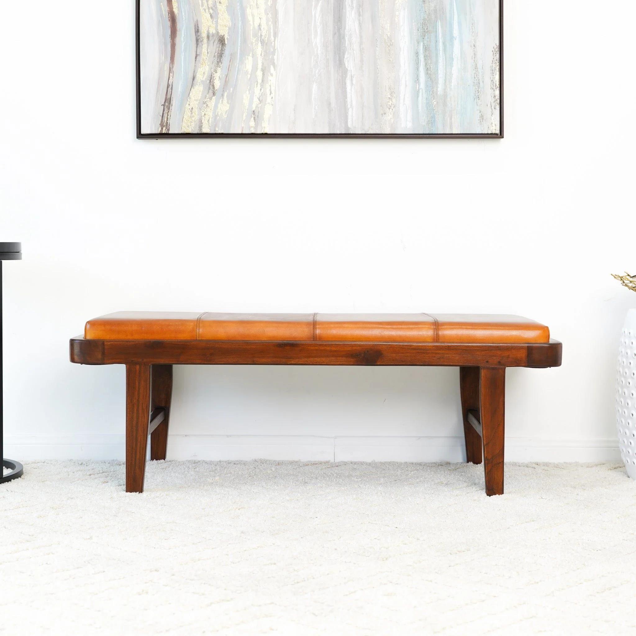 Maddox - Bench - Rustic / Tan - Image 2