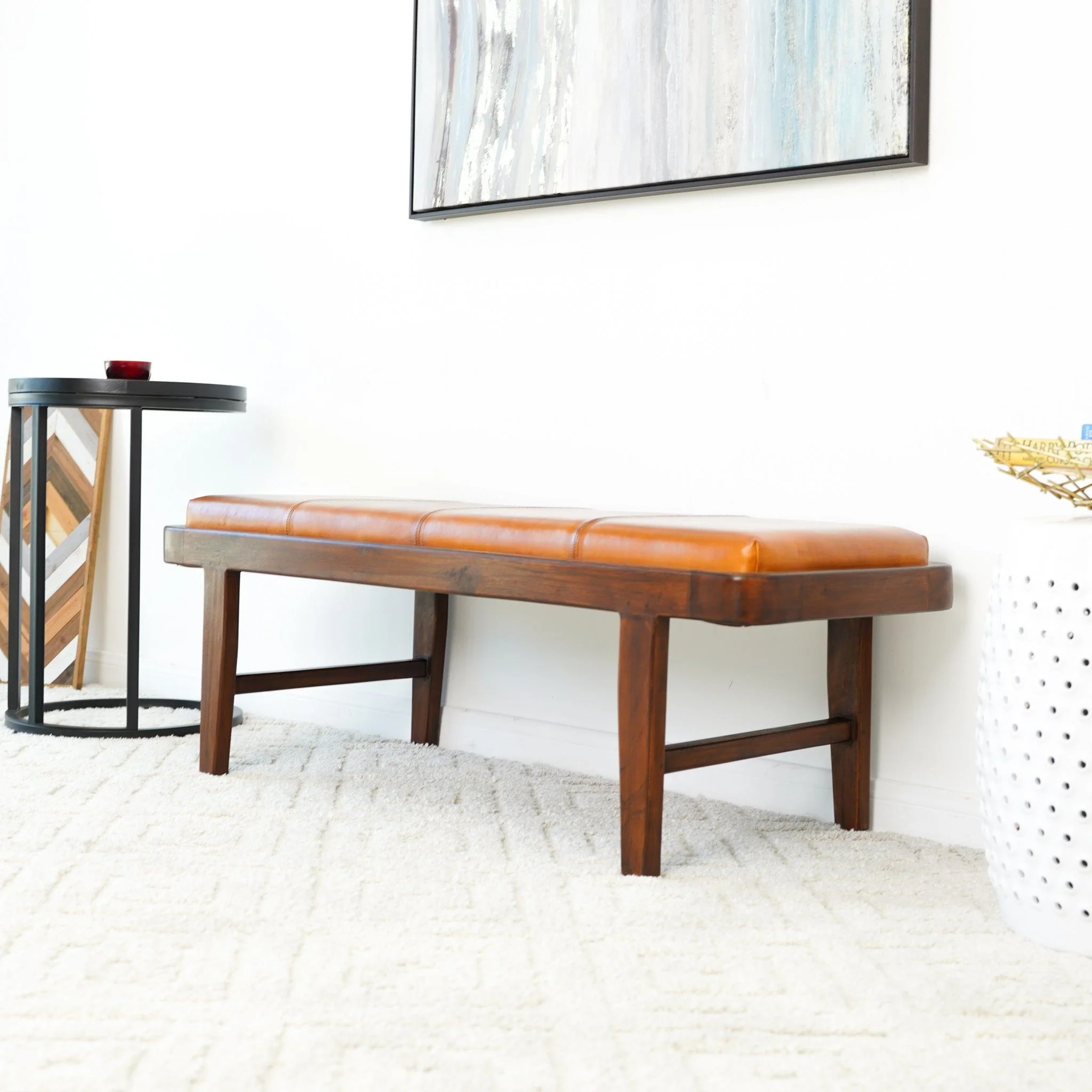 Maddox - Bench - Rustic / Tan - Image 8