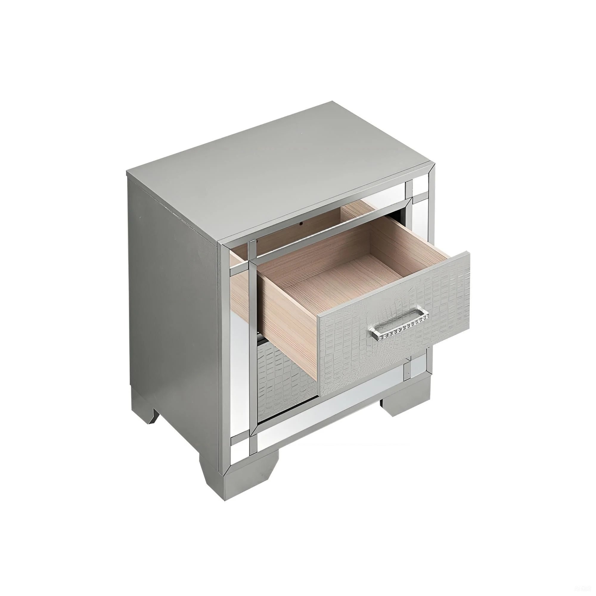Madison - Nightstand - Silver Champagne - Image 4