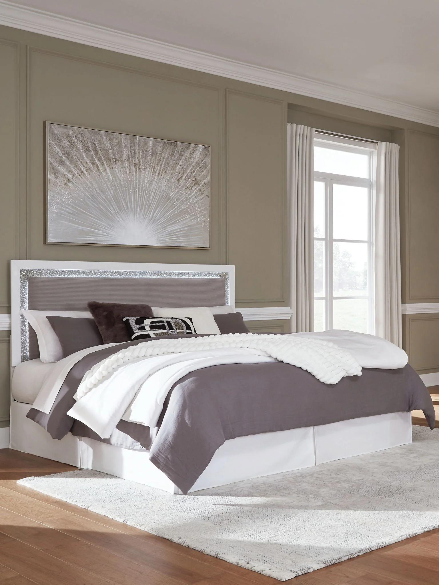 Maeling - Upholstered Panel Headboard - Image 8