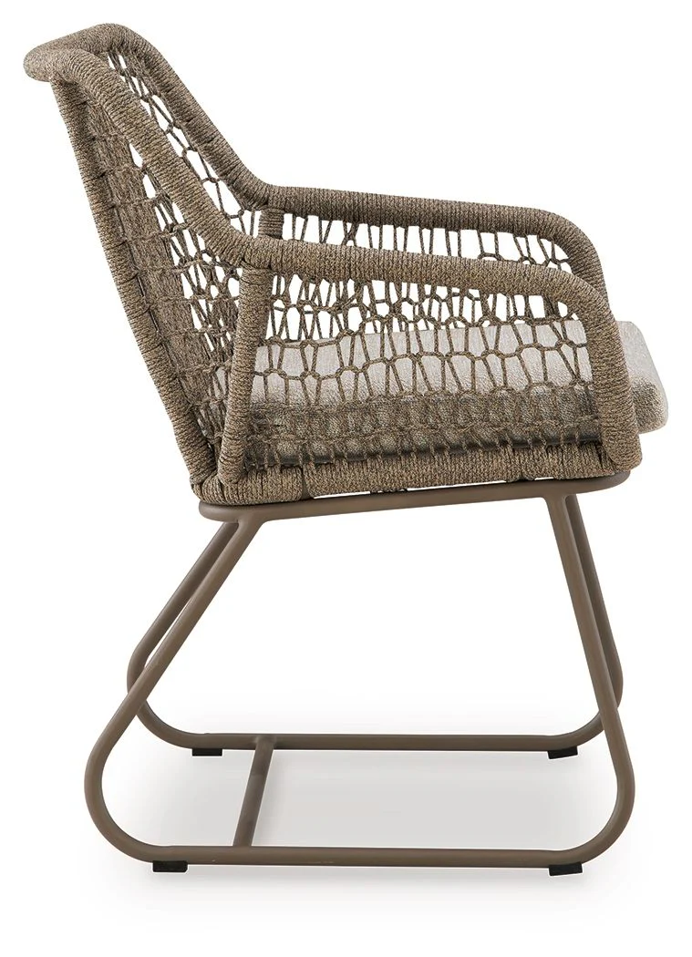 Majors Beach - Outdoor Table And 2 Chairs (Set of 3) - Beige - Image 4
