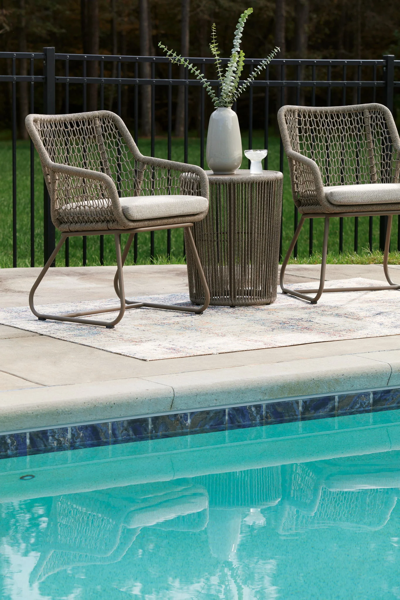 Majors Beach - Outdoor Table And 2 Chairs (Set of 3) - Beige - Image 5