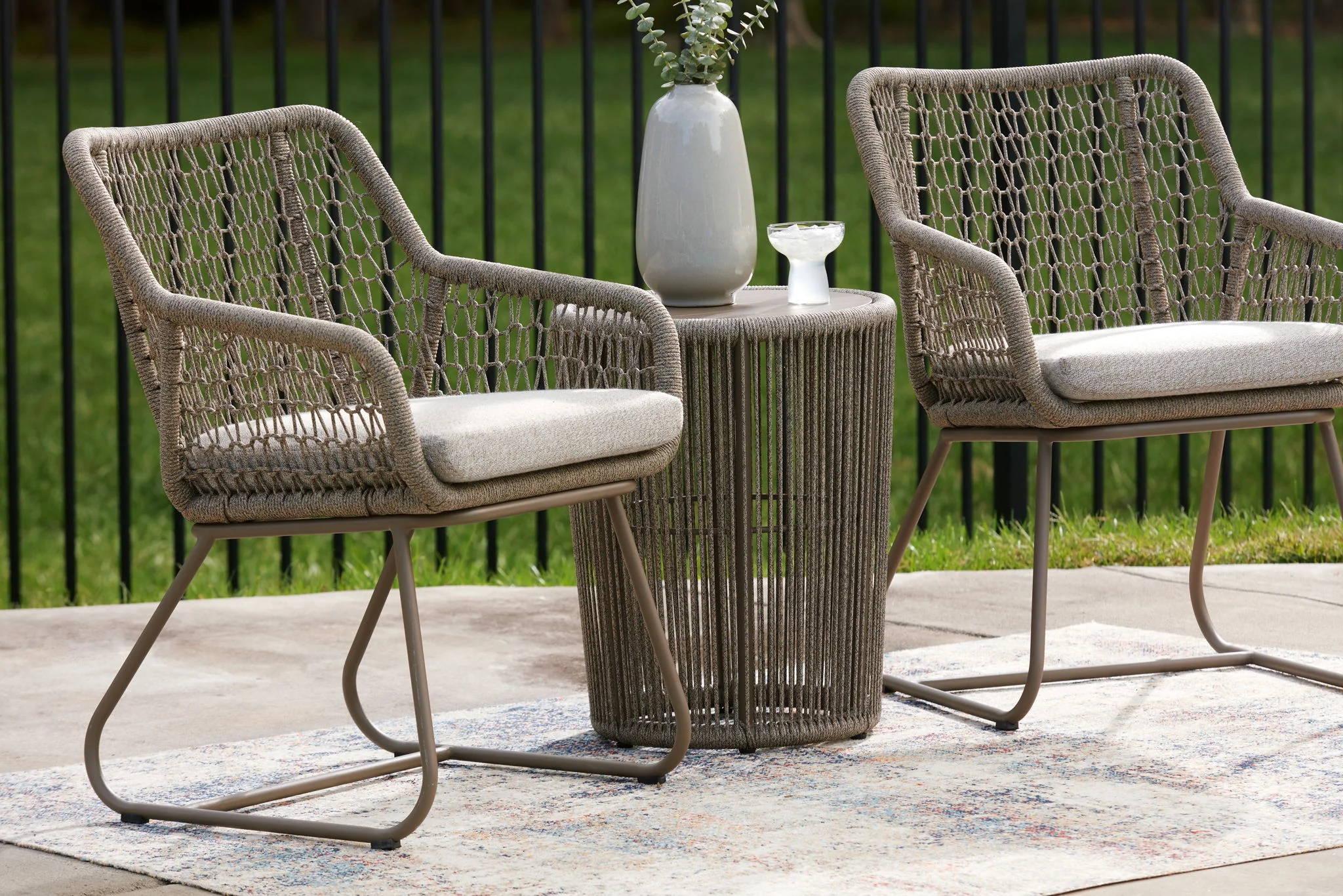Majors Beach - Outdoor Table And 2 Chairs (Set of 3) - Beige - Image 7