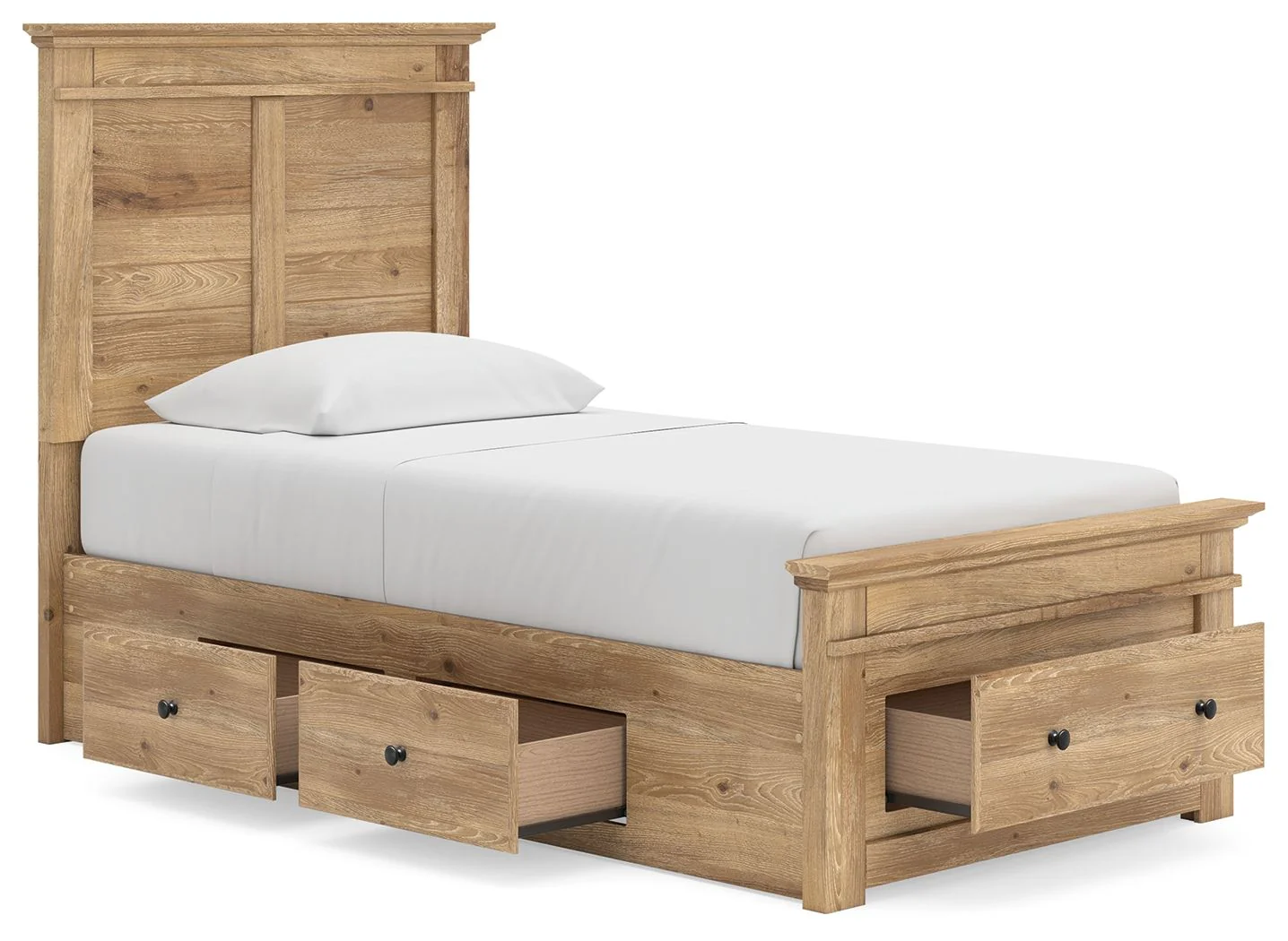 Makidern - Panel Storage Bed With 2 Under Bed Storage Units - Image 12