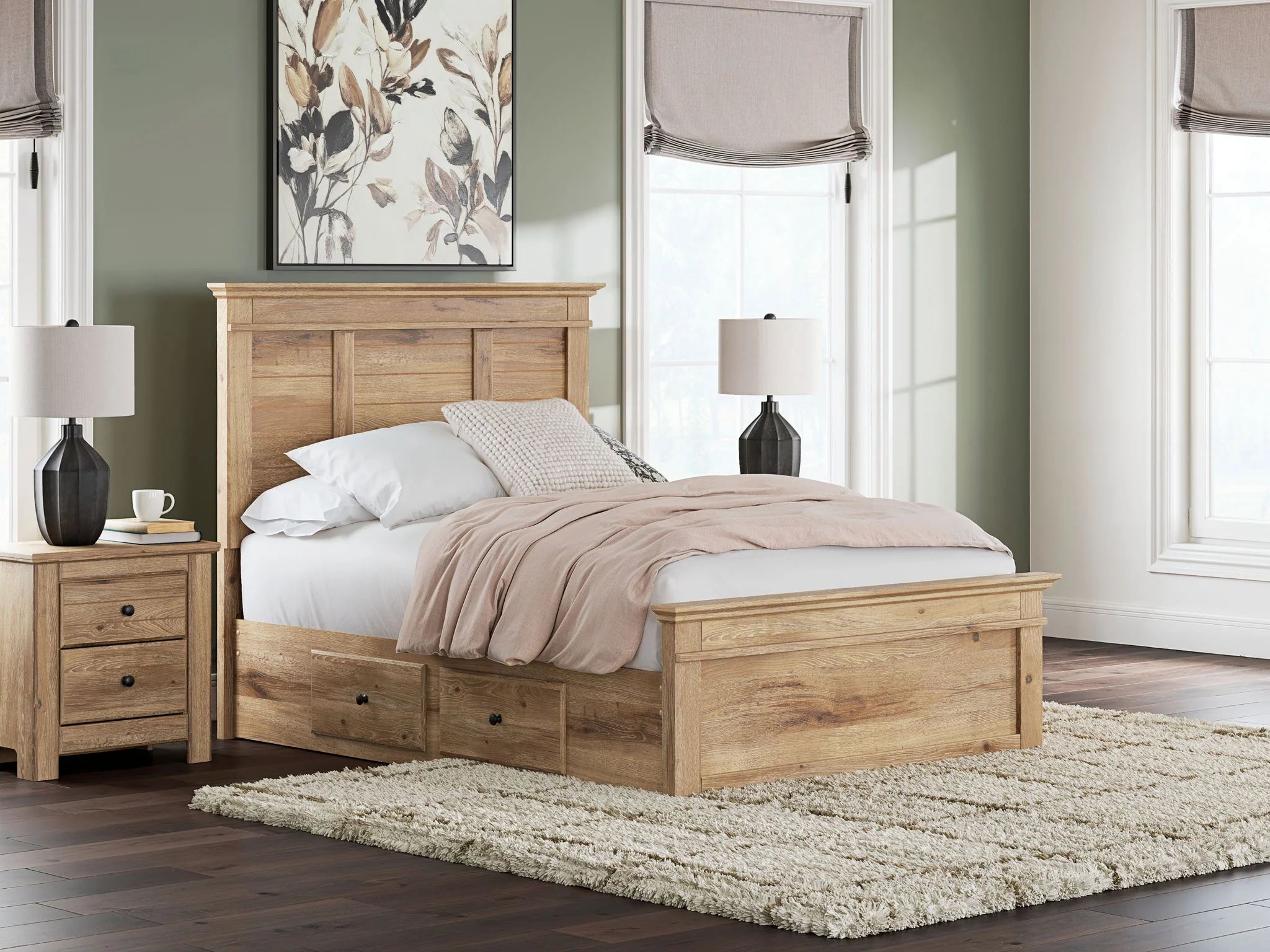 Makidern - Panel Storage Bed With 2 Under Bed Storage Units - Image 43