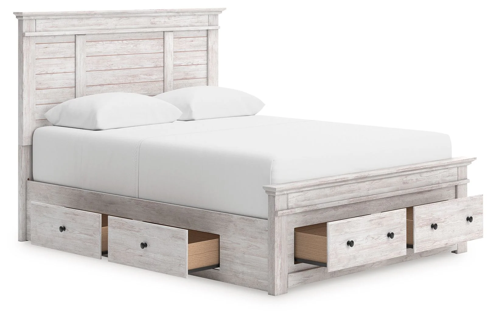Makidern - Panel Storage Bed With 2 Under Bed Storage Units - Image 49