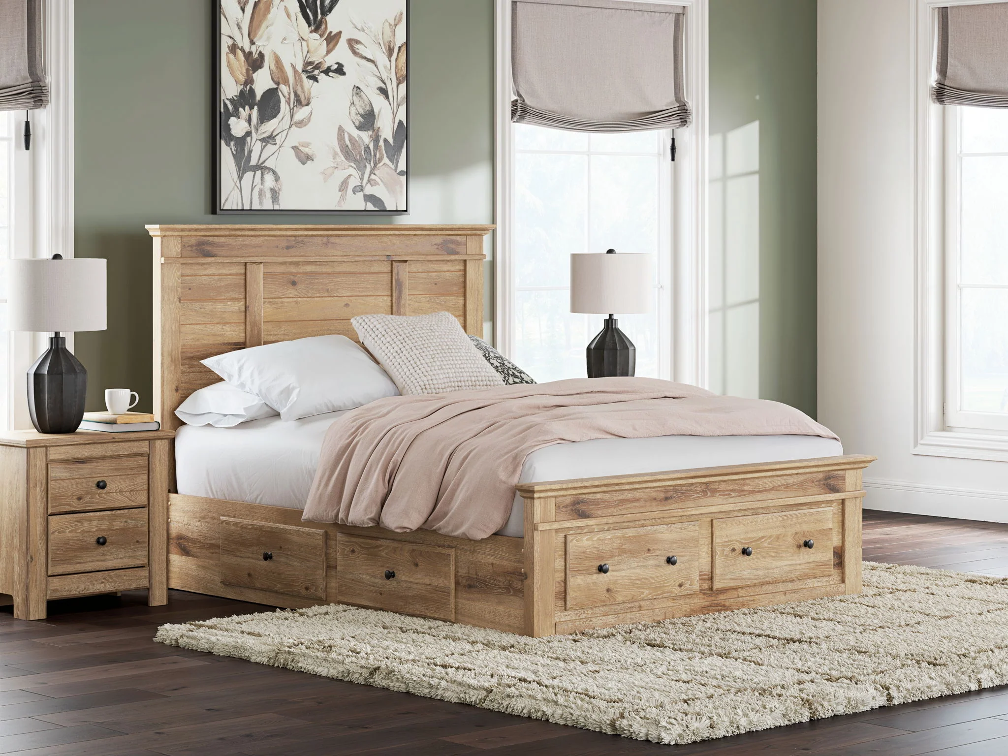 Makidern - Panel Storage Bed With 2 Under Bed Storage Units - Image 53