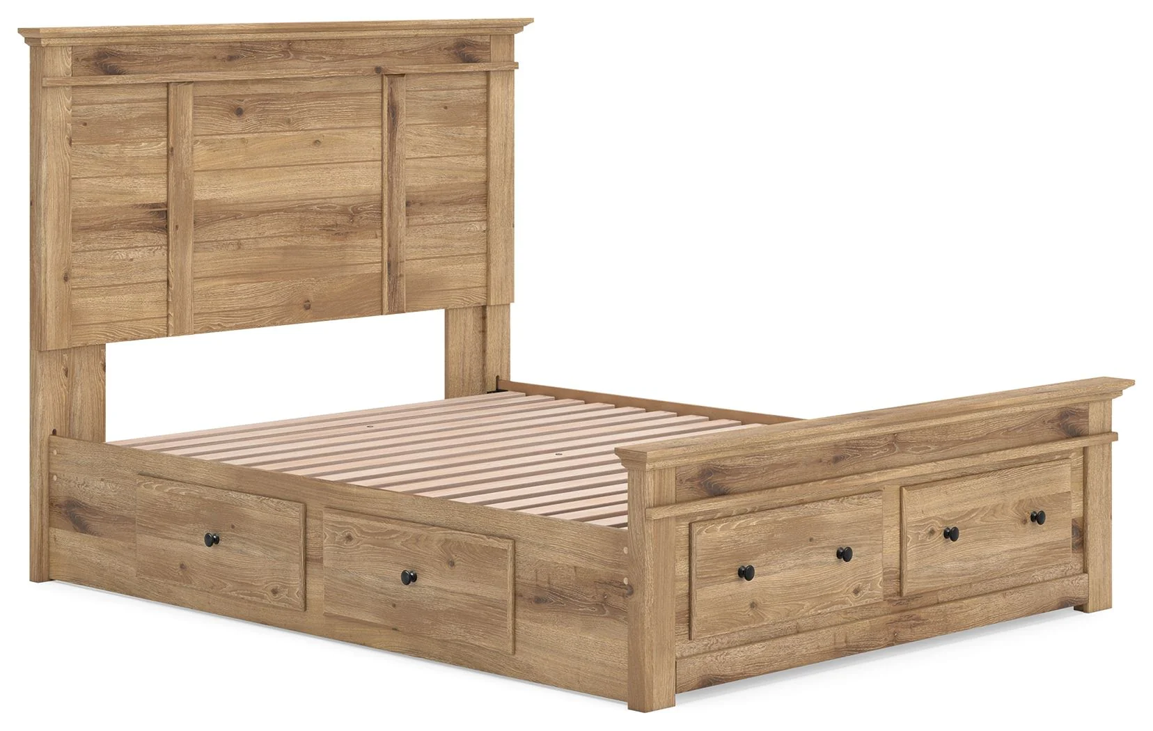 Makidern - Panel Storage Bed With 2 Under Bed Storage Units - Image 56