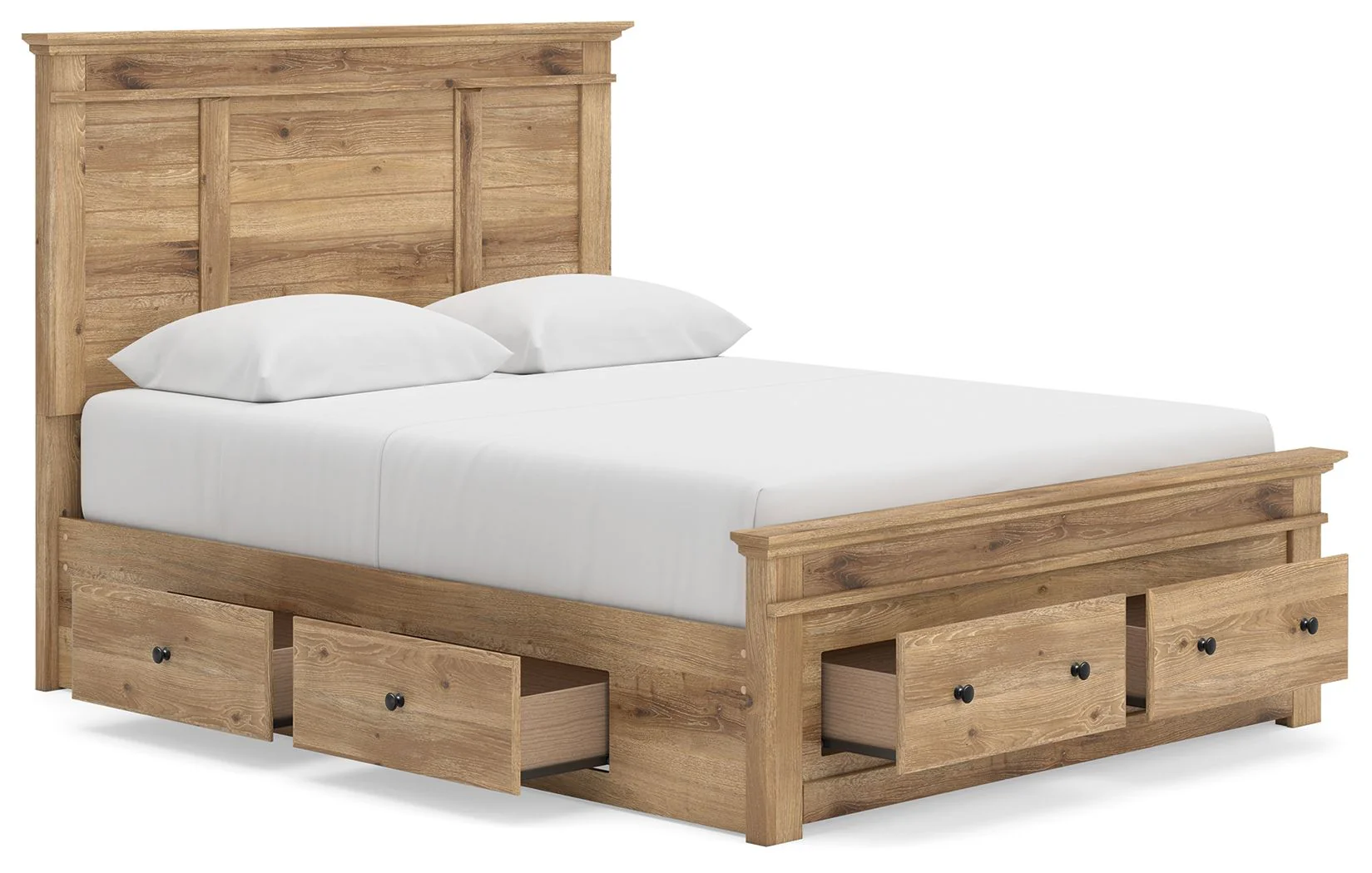 Makidern - Panel Storage Bed With 2 Under Bed Storage Units - Image 66