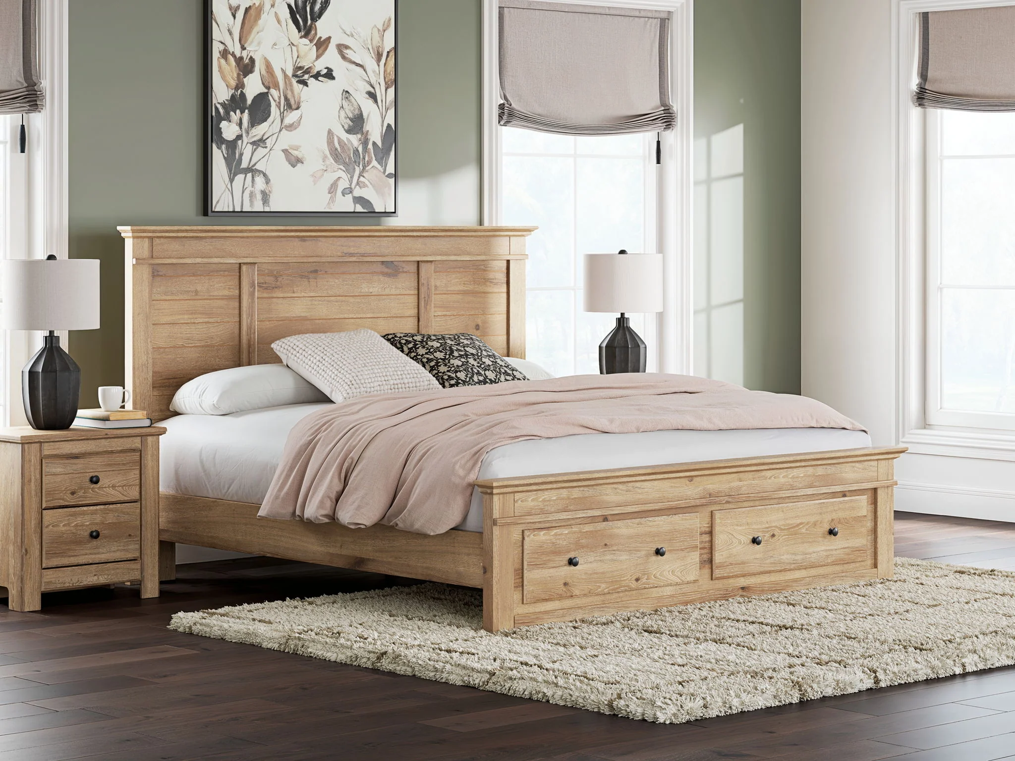 Makidern - Panel Storage Bed With Storage Footboard - Image 18