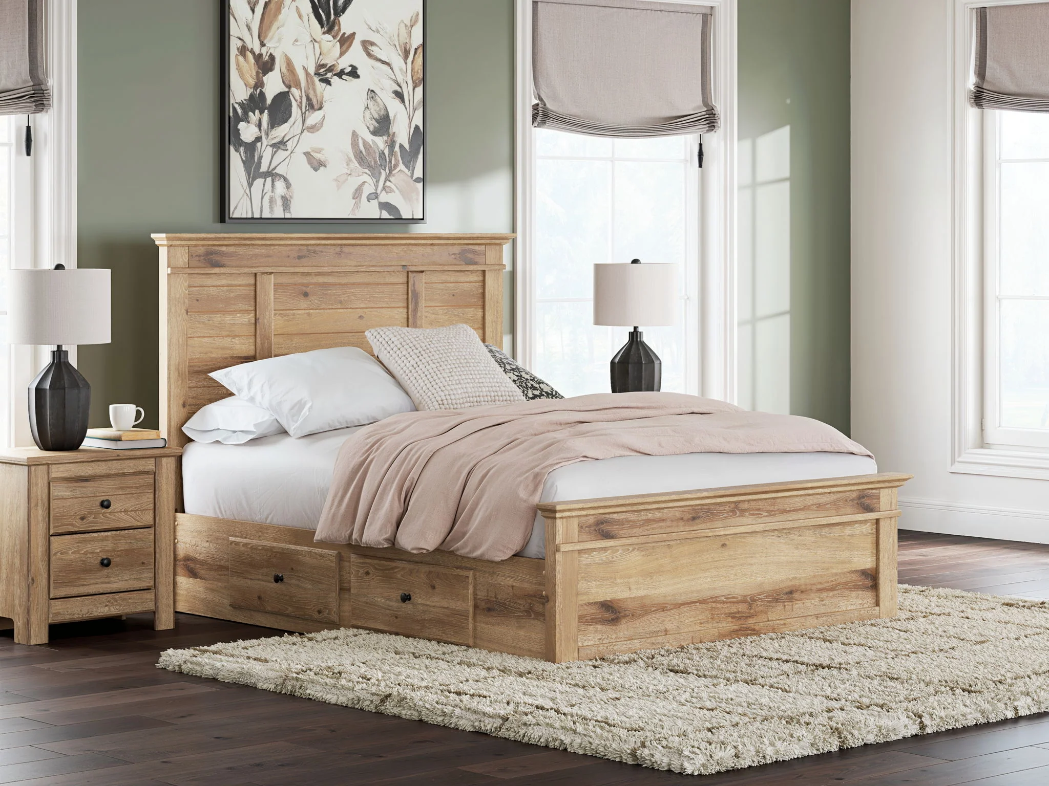 Makidern - Panel Storage Bed With Under Bed Storage Unit - Image 47