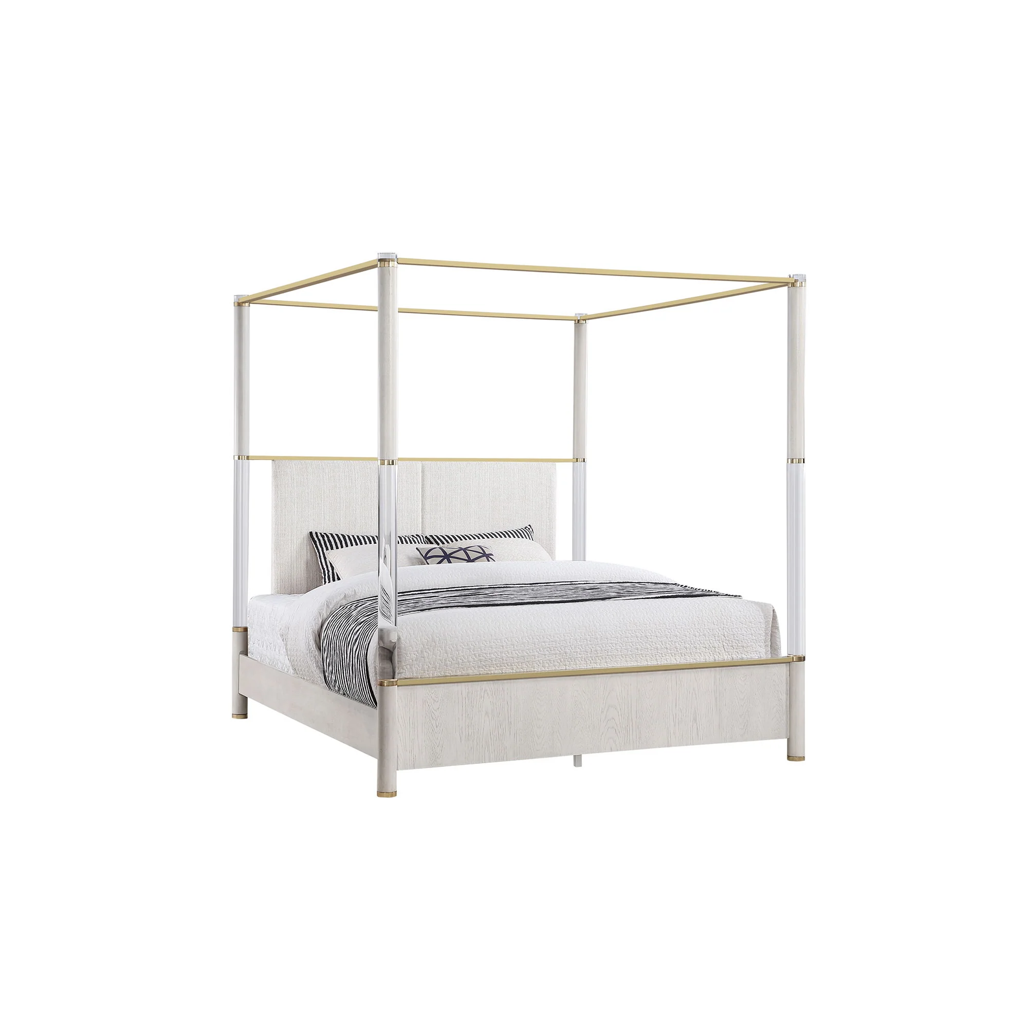 Malco - 4 Post Bed With Upholstered Headboard - Image 4