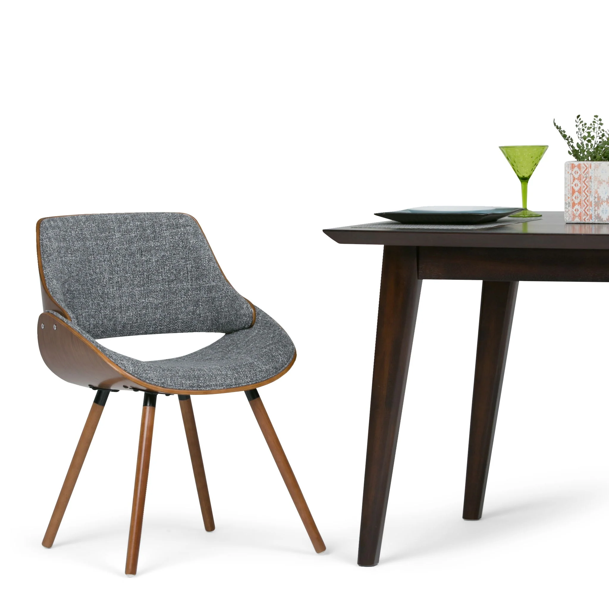 Malden - Bentwood Upholstered Dining Chair With Wood Back - Image 26