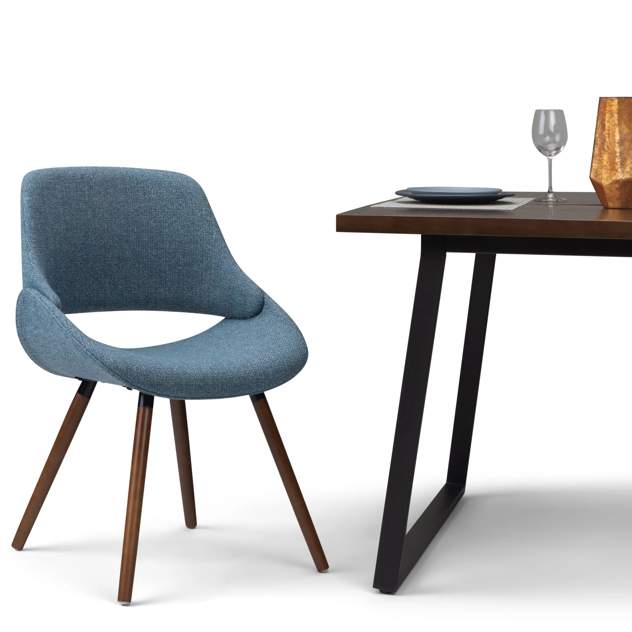 Malden - Bentwood Upholstered Dining Chair With Wood Back - Image 9