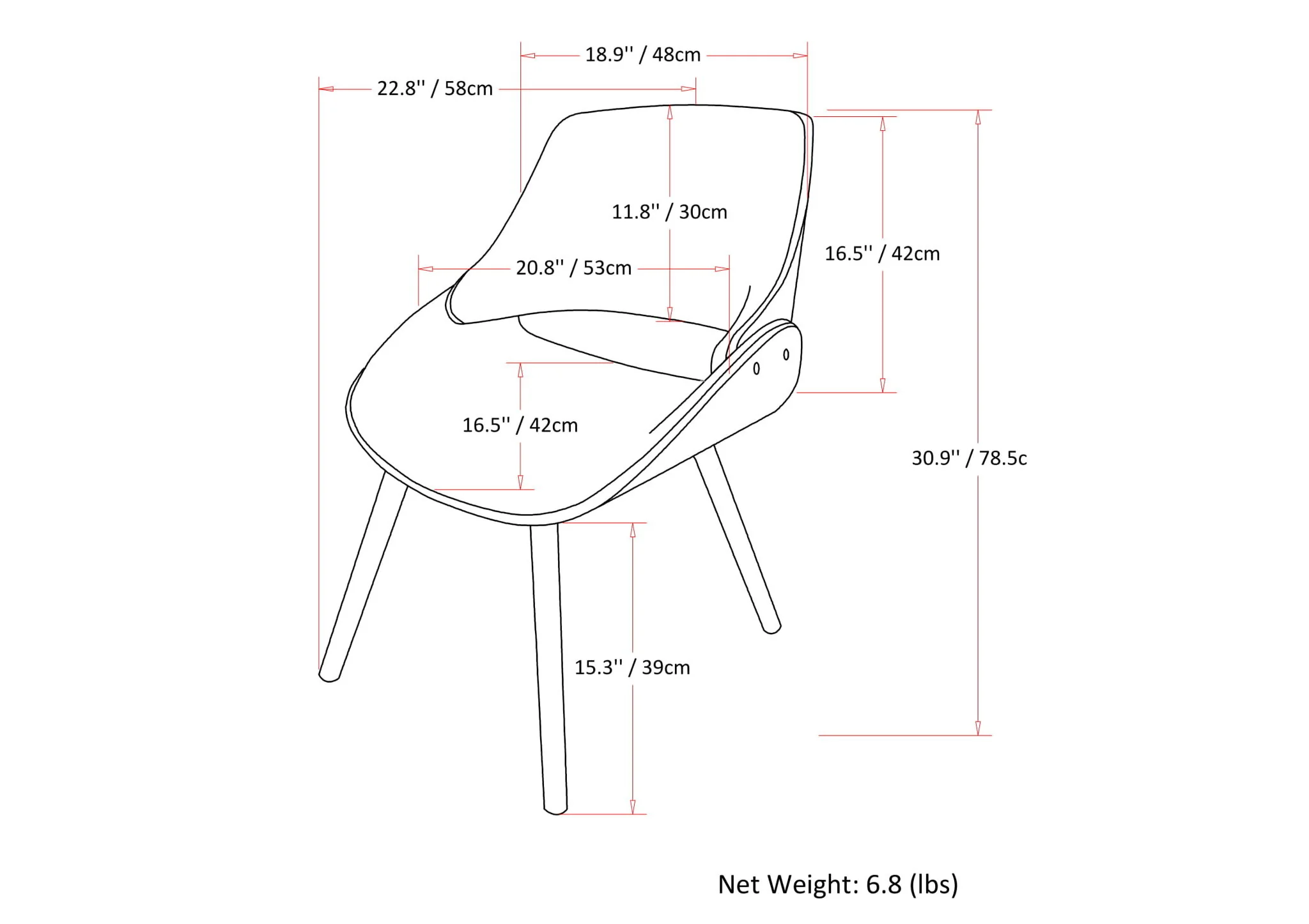 Malden - Mid Century Modern Bentwood Dining Chair - Image 8