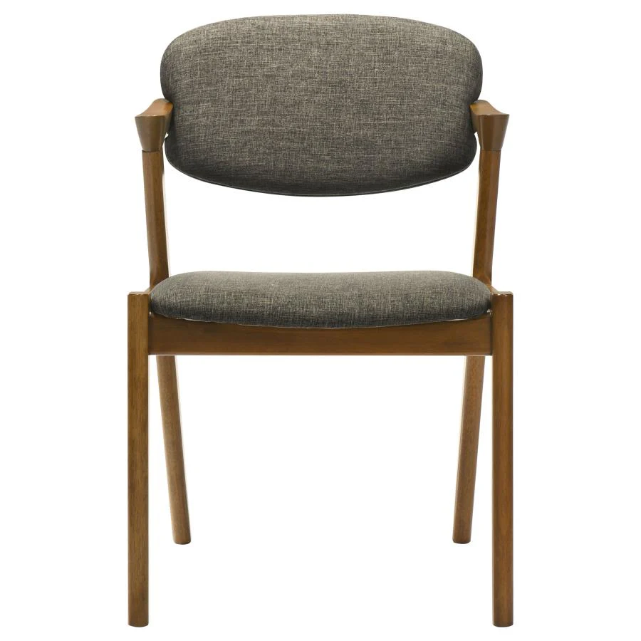 Malone - Padded Wood Dining Arm Chair (Set of 2) - Dark Walnut - Image 4