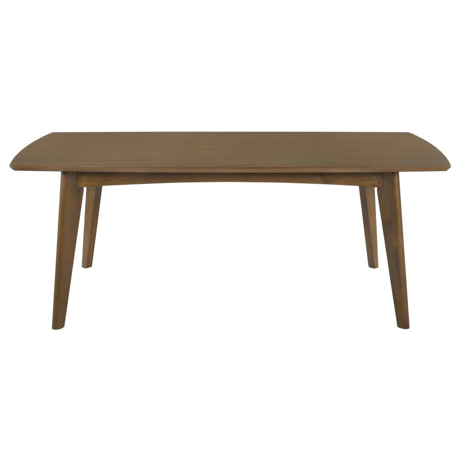 Malone - Rectangular Wood Dining Table - Dark Walnut - Image 3