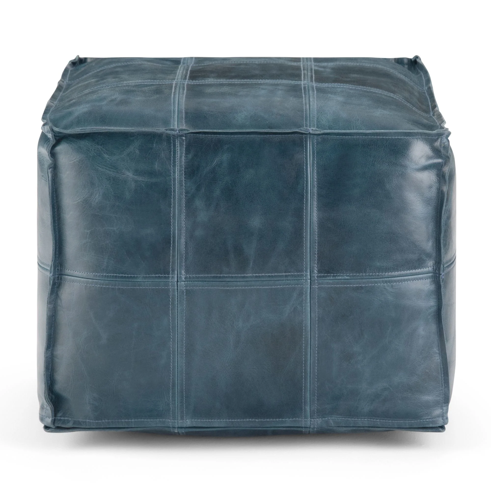 Manning - Square Pouf - Teal - Image 6