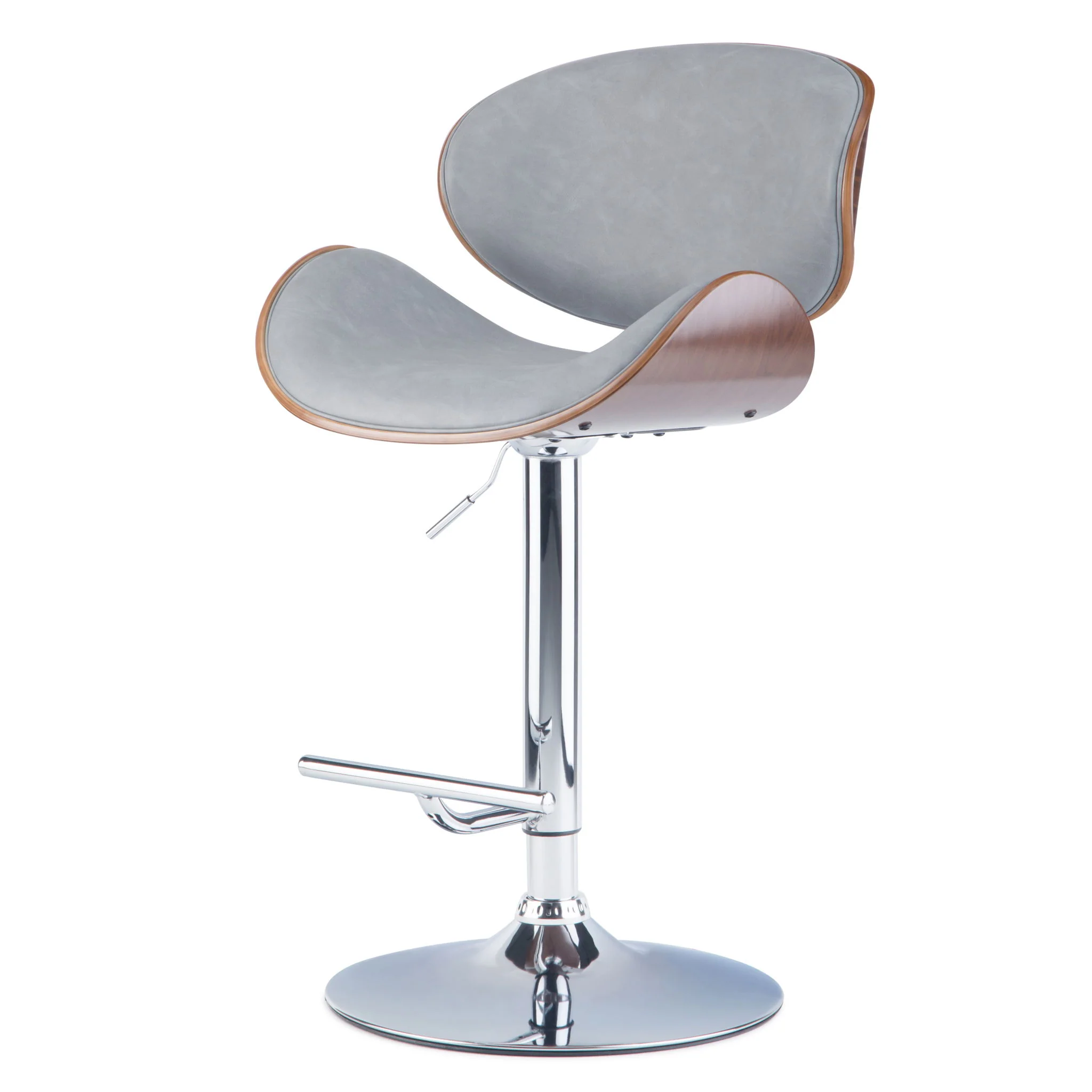 Marana - Multifunctional Handcrafted Bentwood Adjustable Swivel Bar Stool - Image 4