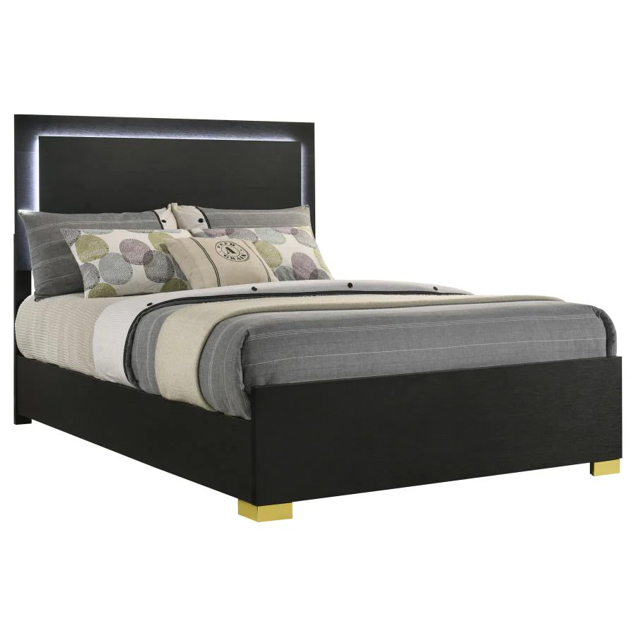 Marceline - Wood LED Panel Bed - Image 17