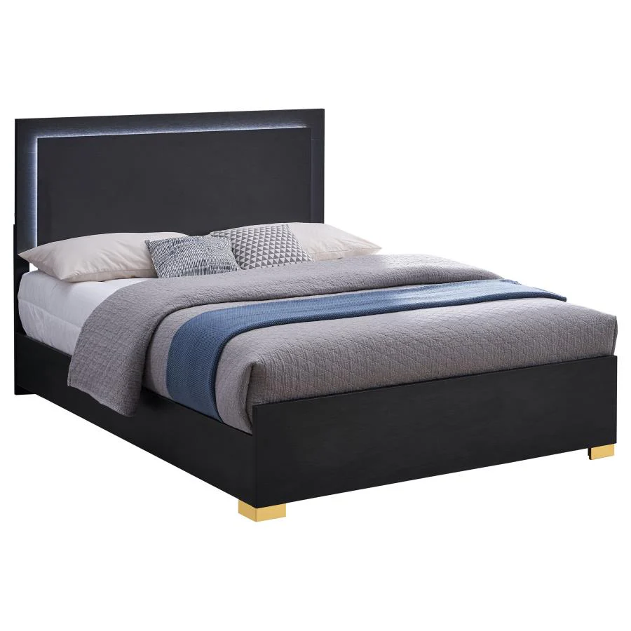 Marceline - Wood LED Panel Bed - Image 19
