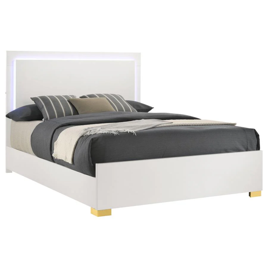 Marceline - Wood LED Panel Bed - Image 23