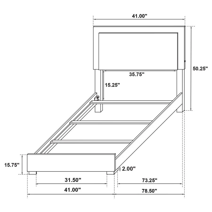 Marceline - Wood LED Panel Bed - Image 52
